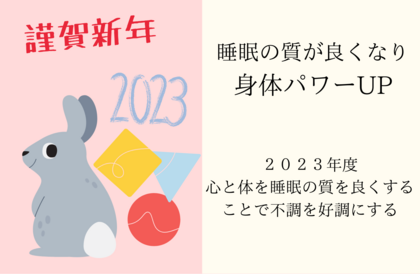 【謹賀新年】睡眠の質が良くなり身体パワーUPブログを書きます。